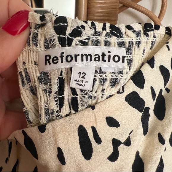Reformation Ellora Top in Cheetah, sz 12 - Picture 7 of 16